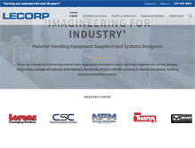 Tablet Screenshot of lecorp.com